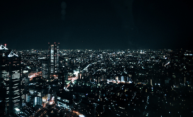 Tokyo Shinjiku vue de nuit